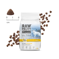 RAW PALEO ULTRA TURKEY ADULT MEDIUM/LARGE - sucha karma z indykiem dla psów dorosłych ras średnich i dużych 2kg